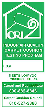CRI Indoor Air Quality - GREEN LABEL CRI Indoor Air Quaility Carpet Cushion Testing Program Logo - Green Label
